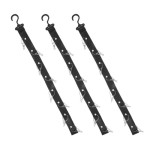 12 pcs Rak Topi Baseball yang Dapat Disesuaikan untuk Pintu Dinding Lemari